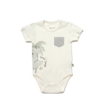 BiOrganic Koala Jungle Body Short Sleeve Grey (18-24 Months) - BiOrganic