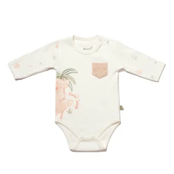 BiOrganic Koala Jungle Body Long Sleeve Pink (9-12 Months)