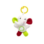 لعبة الفيل الاهتزازية باللون الأحمر والأخضر للأذنين من بيبي جيم - بيبي جيم