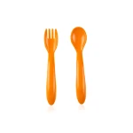 Babyjem Baby Spoon And Fork Set Yellow - BabyJem