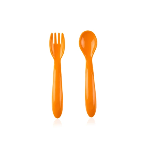 Babyjem Baby Spoon And Fork Set Yellow - BabyJem - Image 2