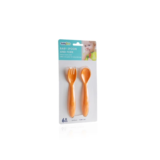 Babyjem Baby Spoon And Fork Set Yellow - BabyJem - Image 5
