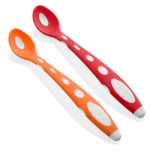 Babyjem Soft Tip Spoon 2 Pcs (Orange & Red) - BabyJem