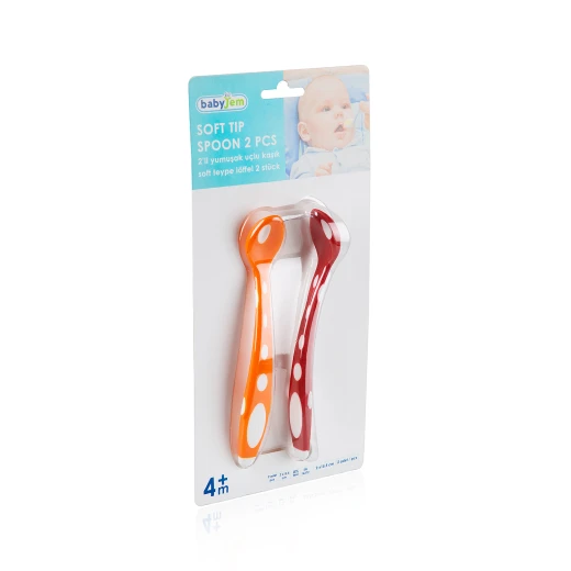 Babyjem Soft Tip Spoon 2 Pcs (Orange & Red) - BabyJem - Image 8