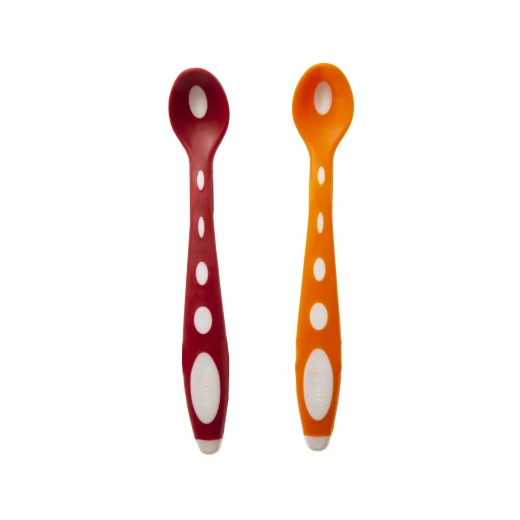 Babyjem Soft Tip Spoon 2 Pcs (Orange & Red) - BabyJem - Image 4