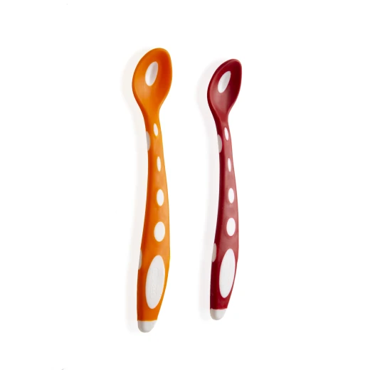 Babyjem Soft Tip Spoon 2 Pcs (Orange & Red) - BabyJem - Image 5