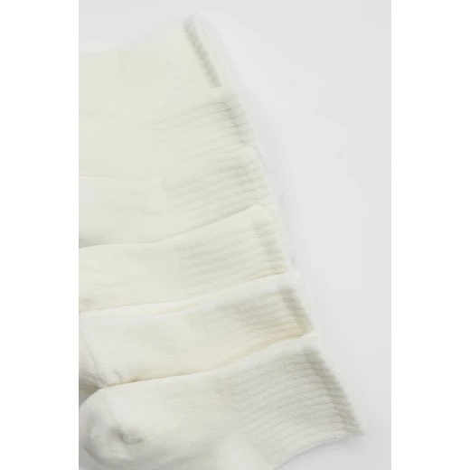 جوارب مسطحة ممشطة، (12-24 شهر) بيج 6 أزواج من بيستايل - BiOrganic - Image 6