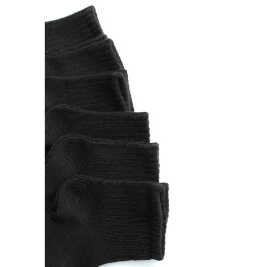Bistyle 6-Pairs Combed Flat Quarter Socks (0-6 m) Black - BiOrganic - Image 4