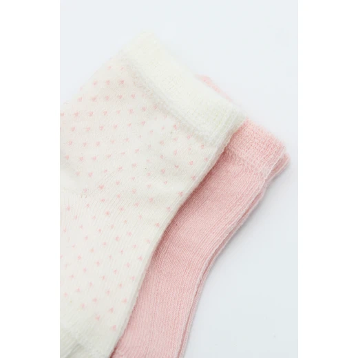 Bistyle Organic 2-Pairs Combed Socks (6-12 m) Pink - BiOrganic - Image 7