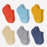 Bistyle 6-Pairs Combed Liner Socks (12-24 m) Colored - BiOrganic