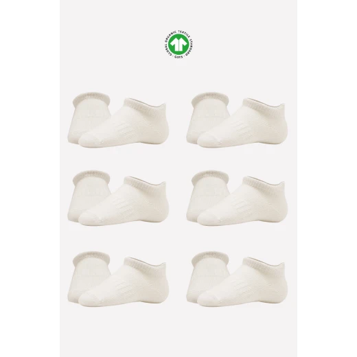 جوارب مبطنة ممشطة (24-36 شهر) (بيج)، 6 أزواج من بيستايل - BiOrganic - Image 13