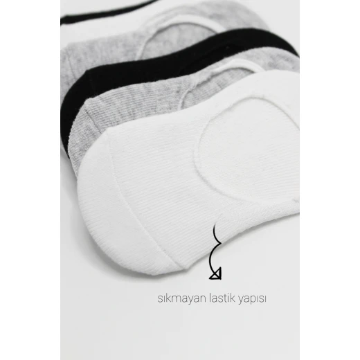 Bistyle 6-Pairs Baby Ballerina Socks (6-12 m) (Grey, White, Black) - BiOrganic - Image 5