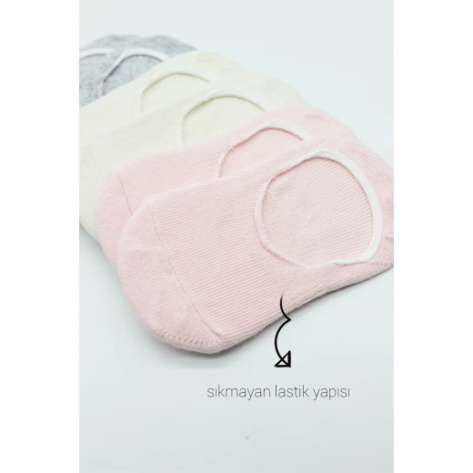 Bistyle 6-Pairs Baby Ballerina Socks (24-36 m) (Grey, Beige, Pink) - BiOrganic - Image 5