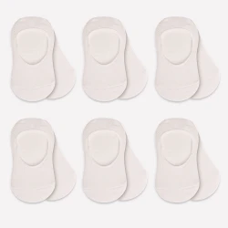 Bistyle 6-Pairs Baby Ballerina Socks (0-6 m) Beige