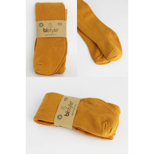 Bistyle Combed Cotton Single Tight (0-6 m) Orange - BiOrganic - Image 7