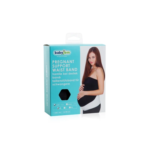 Babyjem Pregnancy Support Waist Band / Black (M) - BabyJem - Image 3