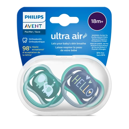 Avent ultra air Soother orthodontic (18+), Blue - Philips Avent - Image 2