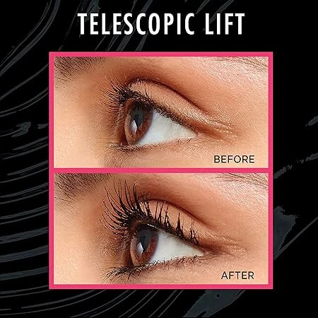 L’Oréal Paris Telescopic Lift Washable Mascara, Lengthening and Volumizing Eye Makeup, Lash Lift with Up to 36HR Wear, Black - L'Oreal Paris - Image 5