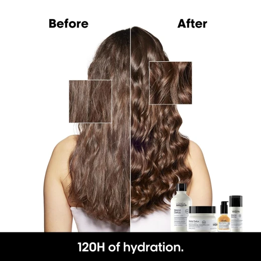 L'Oréal Professionnel Paris Metal Detox Shampoo - Sulfate-Free Anti-Breakage Shampoo For Damaged or Color-Treated Hair, Detoxifies, Prevents Damage & Prolongs Hair Color 300MLL - Loreal professionnel - Image 7