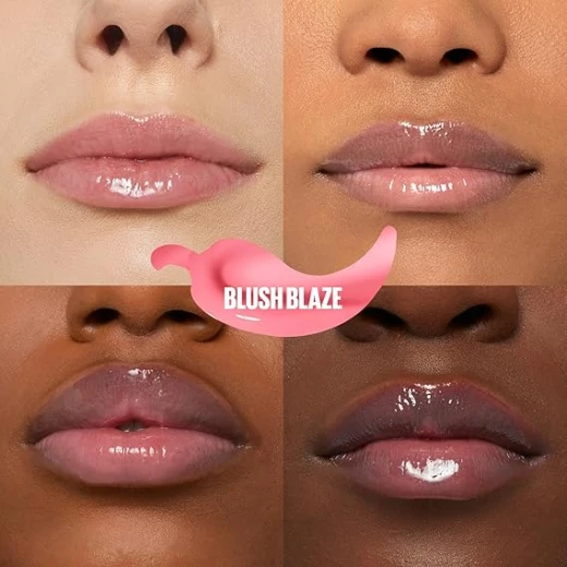 Maybelline New York Lifter Plump, Hydrating Lip Plumping Gloss with Chilli Pepper 001 (Blush Blaze) - Maybelline New York - Image 4