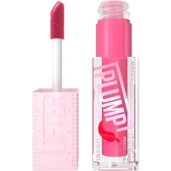 Maybelline New York Lifter Plump, Hydrating Lip Plumping Gloss with Chilli Pepper 003 (Pink Sting)