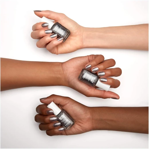 Essie Treat Love & Color Steel The Lead 158 Strengthening Grey Nail Polish – Professional Nail Care Color with Strengthening Treatment Formula that Helps Protect Nails while Delivering High Shine Glossy Finish and Chip Resistant Long Lasting Wear - Essie - Image 3