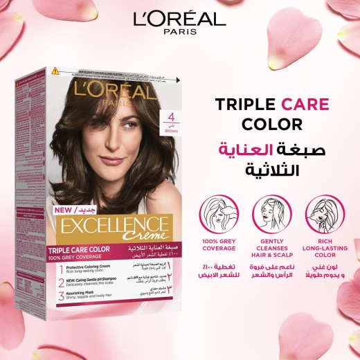 لوريال باريس إكسيلانس، 4.0 بني - لوريال باريس - Image 2