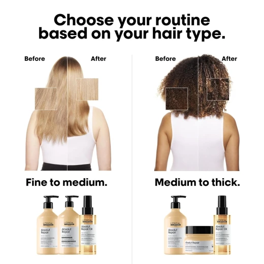 زيت ابسولوت ريبير 10 في 1 من لوريال بروفيشينال باريس - زيت مغذي متعدد الفوائد للشعر الجاف والتالف ويصلح الشعر ويوفر لمعانًا - لوريال بروفيشنال - Image 6