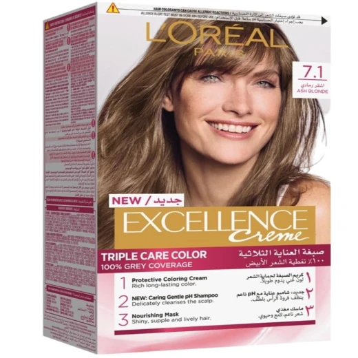 L’Oréal Paris Excellence, 7.1 Ash Blonde L’Oréal Paris Excellence, 7.1 Ash Blonde