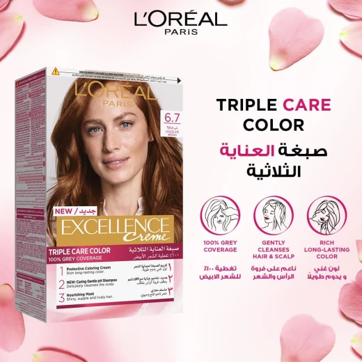 لوريال باريس إكسلانس كريم 6.7 بني شوكولا   - لوريال باريس - Image 3