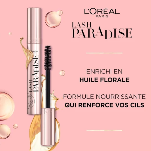 L’Oréal Paris Makeup Lash Paradise Mascara 01 Black with Castor Oil - L'Oreal Paris - Image 6