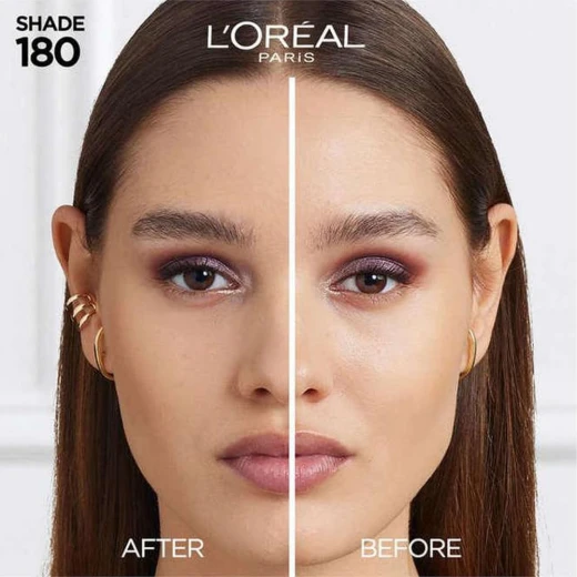L'Oréal Paris - Long-lasting Powder Foundation - Waterproof - Infallible 24H Fresh Wear - Shade: Pink Sand (180) - L'Oreal Paris - Image 2