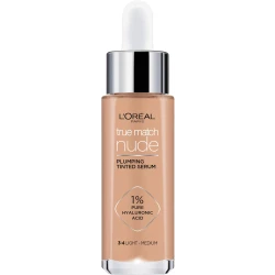 L’Oréal Paris True Match Nude, Plumping tinted Serum, Shade 3-4 Light Medium