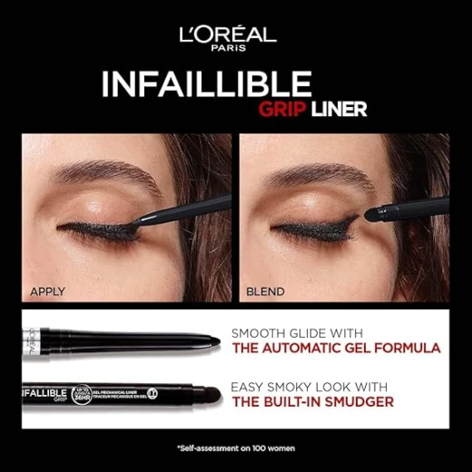  Loreal Paris Infallible Grip 36H Gel Automatic Eyeliner, Brown Denim - L'Oreal Paris - Image 4