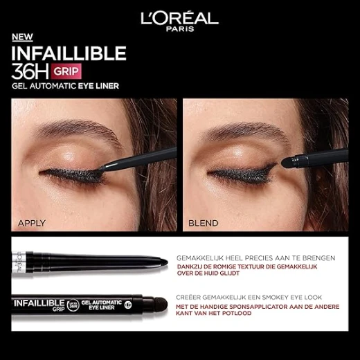 Loreal Paris Infallible Grip 36H Gel Automatic Eyeliner,blue jersey - L'Oreal Paris - Image 4