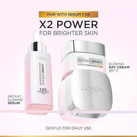 L'Oréal Paris Glycolic Bright Glowing Day Cream with SPF 30 50ML - L'Oreal Paris - Image 2