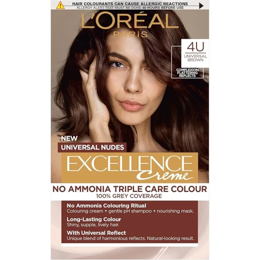L'Oréal Paris Excellence No Ammonia Universal Nudes 4U Brown L'Oréal Paris Excellence No Ammonia Universal Nudes 4U Brown
