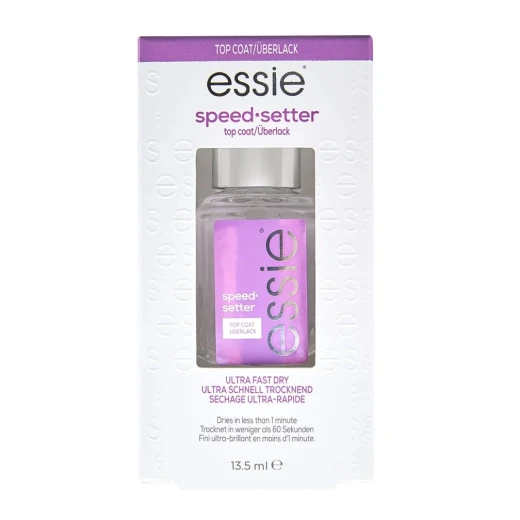 Essie Speed Setter Fast Dry Top Coat – Professional Nail Top Coat with Quick Drying Glossy Finish that Seals Nail Polish Color, Protects Manicure from Chipping and Extends Wear for Long Lasting Salon Quality Nails - Essie - Image 5