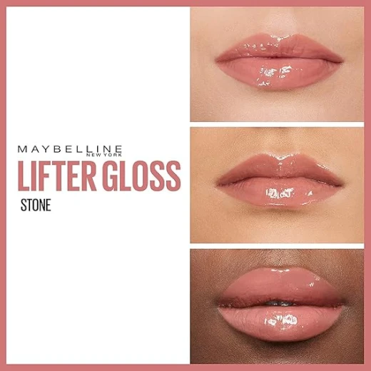 Maybelline New York Lifter Gloss With Hyaluronic Acid, 008 Stone - Maybelline New York - Image 2