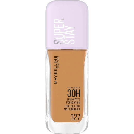 Maybelline New York, Super Stay Lumi-Matte Liquid Foundation, 30hr Longwear formula, Light as Air, Waterproof, Sweatproof, Luminous Matte Finish - 327 Maybelline New York, Super Stay Lumi-Matte Liquid Foundation, 30hr Longwear formula, Light as Air, Waterproof, Sweatproof, Luminous Matte Finish - 327