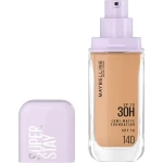Maybelline New York, Super Stay Lumi-Matte Liquid Foundation, 30hr Longwear formula, Light as Air, Waterproof, Sweatproof, Luminous Matte Finish - 140 - Maybelline New York