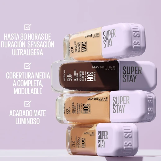 Maybelline New York, Super Stay Lumi-Matte Liquid Foundation, 30hr Longwear formula, Light as Air, Waterproof, Sweatproof, Luminous Matte Finish - 119 - Maybelline New York - Image 6