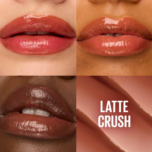 Maybelline New York Lifter Glaze Oil Balm Lipstick, Hydrating Glossy Balm for Smooth Juicy Lips With Hyaluronic Acid + Acerola Cherry Extract 009 Latte Crush - Maybelline New York - Image 7