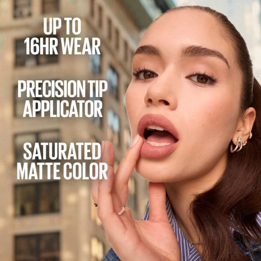 Maybelline New York Super Stay Matte Ink Liquid Lipstick – 16H Longwear, Transferproof, Smudgeproof – Shade 500 Insider - Maybelline New York - Image 5