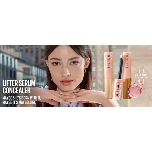 Maybelline New York Lifter Concealer 05 Bright, Full, Undetectable Coverage hydrate & Brighten Under Eyes All-Day Wear 2% Peptides And Caffeine - Maybelline New York - Image 4