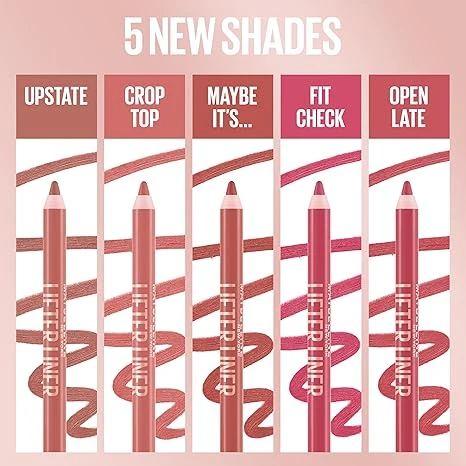 Maybelline New York Lifter Liner Lip Liner Makeup, Lip Pencil with Hyaluronic Acid For A Fuller, Lifted Make Up Look, Crop Top 012 - Maybelline New York - Image 2