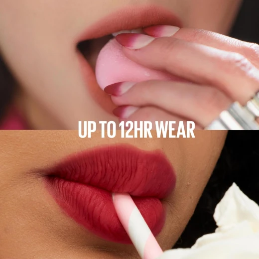 Maybelline New York, Super Stay Teddy Tint Plushwear and Transferproof, Delivers up to 12H Long-lasting Blurred Matte Soft Lip Color, 100 Kitten Heel - Maybelline New York - Image 3