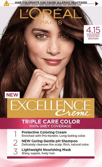 L’Oréal Paris Excellence Creme Hair Color 4.15 dark frost brown - L'Oreal Paris