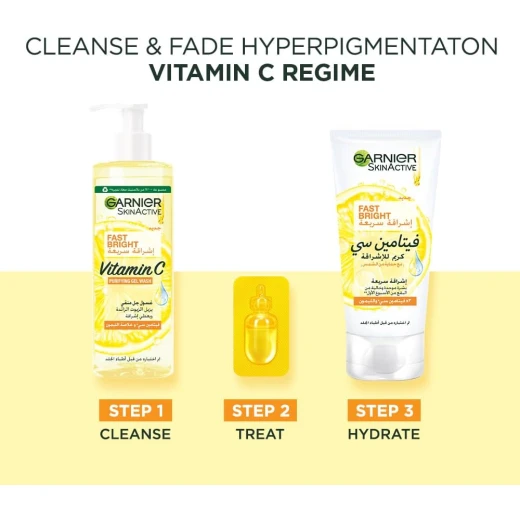 Garnier Fast Bright Vitamin C Brightening Ampoules For Dark Circles, Multipack, Hyperpigmentation Ampoules 3% Vitamin C & Niacinamide (12 X 1.5ml) -50% - Garnier - Image 5