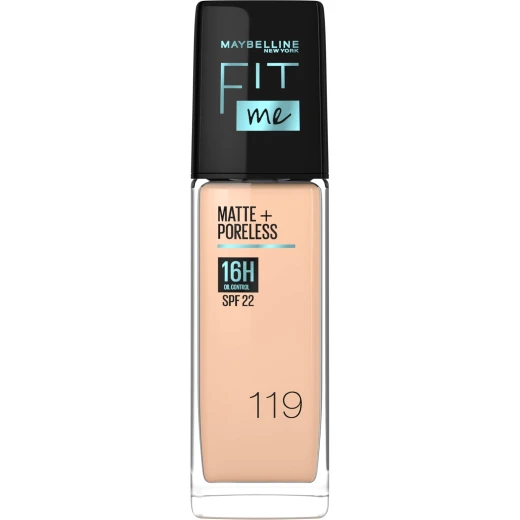 Maybelline New York Fit Me Matte & Poreless Foundation 16H Oil Control with SPF 22-119